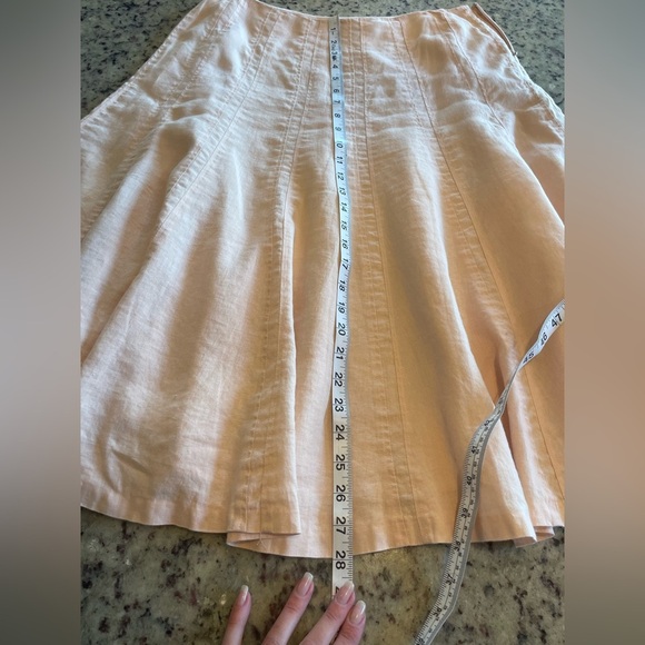 Women’s Ralph Lauren peach linen skirt, size 8 - Picture 6 of 7